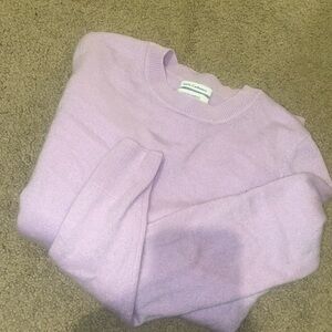 NINE WEST CASHMERE PURPLE SWEATER